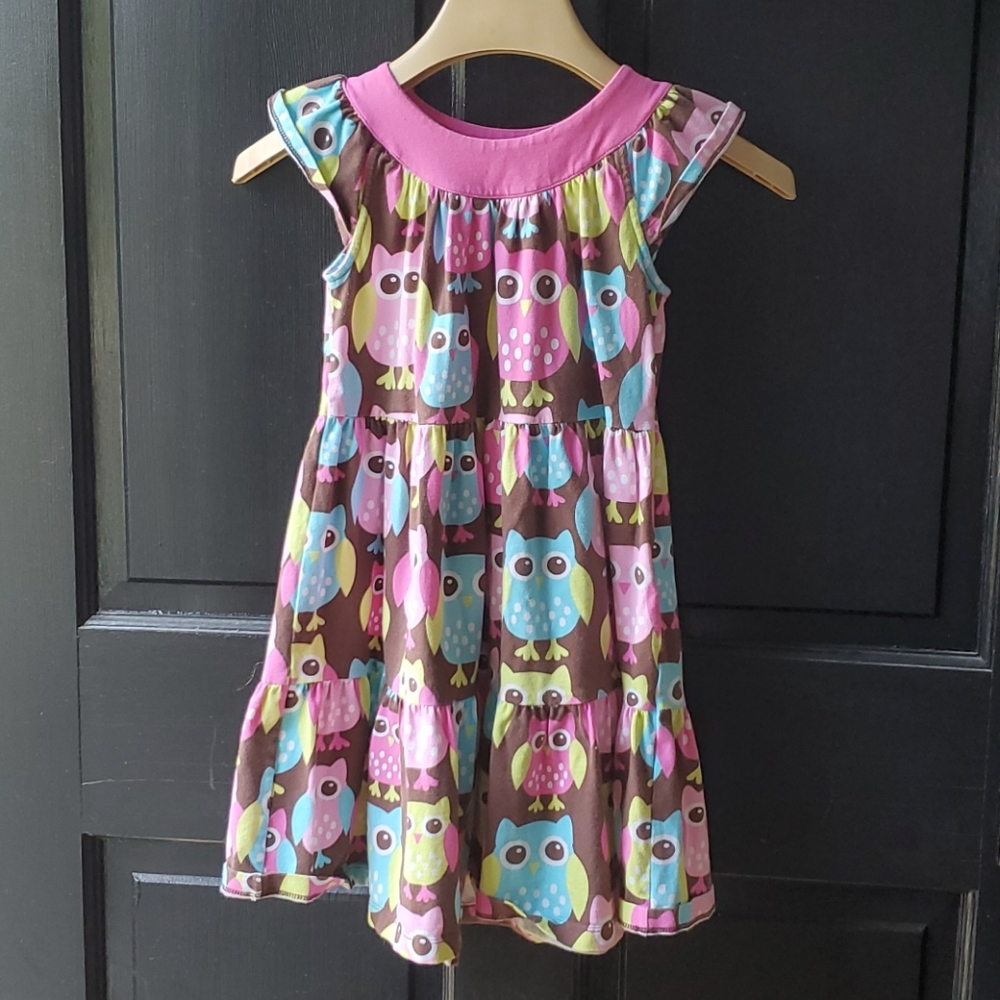 Kelly's Kids Owl dress sz 6-7